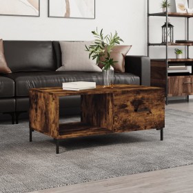 Smoked oak plywood coffee table 90x50x40 cm by vidaXL, Coffee table - Ref: Foro24-829217, Price: 47,99 €, Discount: %