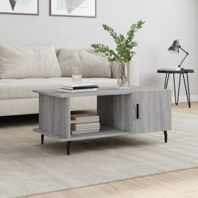 Mesa de centro madera contrachapada gris Sonoma 90x50x40 cm de vidaXL, Mesas de centro - Ref: Foro24-829506, Precio: 45,40 €,...