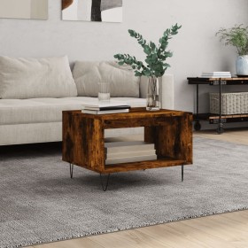 Engineered wood smoked oak coffee table 60x50x40 cm by vidaXL, Coffee table - Ref: Foro24-829257, Price: 39,23 €, Discount: %