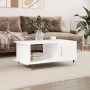 Glossy white plywood coffee table 90x50x40 cm by vidaXL, Coffee table - Ref: Foro24-829470, Price: 45,58 €, Discount: %