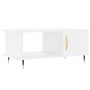 Glossy white plywood coffee table 90x50x40 cm by vidaXL, Coffee table - Ref: Foro24-829470, Price: 45,58 €, Discount: %