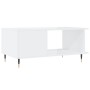 Glossy white plywood coffee table 90x50x40 cm by vidaXL, Coffee table - Ref: Foro24-829470, Price: 45,58 €, Discount: %