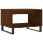 Mesa de centro madera de ingeniería marrón roble 60x50x40 cm de vidaXL, Mesas de centro - Ref: Foro24-829267, Precio: 37,34 €...