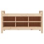 Solid pine wood hall bench 110x40x60 cm by vidaXL, Benches for halls and storage - Ref: Foro24-821789, Price: 105,99 €, Disco...