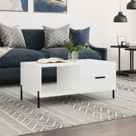 Glossy white plywood coffee table 90x50x40 cm by vidaXL, Coffee table - Ref: Foro24-829222, Price: 51,99 €, Discount: %