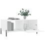 Glossy white plywood coffee table 90x50x40 cm by vidaXL, Coffee table - Ref: Foro24-829222, Price: 51,44 €, Discount: %