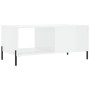 Glossy white plywood coffee table 90x50x40 cm by vidaXL, Coffee table - Ref: Foro24-829222, Price: 51,44 €, Discount: %