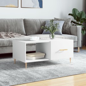 Mesa de centro madera contrachapada blanco 90x50x40 cm de vidaXL, Mesas de centro - Ref: Foro24-829196, Precio: 46,94 €, Desc...