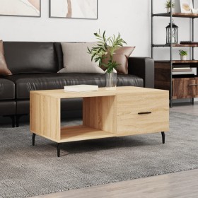 Sonoma oak plywood coffee table 90x50x40 cm by vidaXL, Coffee table - Ref: Foro24-829231, Price: 44,60 €, Discount: %