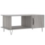 Sonoma gray plywood coffee table 90x50x40 cm by vidaXL, Coffee table - Ref: Foro24-829490, Price: 58,50 €, Discount: %