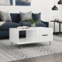 Glossy white plywood coffee table 90x50x40 cm by vidaXL, Coffee table - Ref: Foro24-829206, Price: 48,09 €, Discount: %