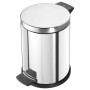 Hailo Papelera pedal Solid acero inox cubo interior galvanizado M 12L de Hailo, Cubos de la basura y papeleras - Ref: Foro24-...