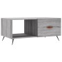 Mesa de centro madera contrachapada gris Sonoma 90x50x40 cm de vidaXL, Mesas de centro - Ref: Foro24-829186, Precio: 43,94 €,...