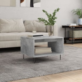 Concrete gray engineered wood coffee table 60x50x40 cm by vidaXL, Coffee table - Ref: Foro24-829256, Price: 44,06 €, Discount: %