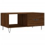 Mesa de centro madera contrachapada roble marrón 90x50x40 cm de vidaXL, Mesas de centro - Ref: Foro24-829211, Precio: 45,64 €...