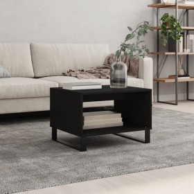 Black engineered wood coffee table 60x50x40 cm by vidaXL, Coffee table - Ref: Foro24-829261, Price: 53,41 €, Discount: %