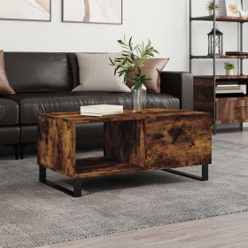 Smoked oak plywood coffee table 90x50x40 cm by vidaXL, Coffee table - Ref: Foro24-829241, Price: 47,41 €, Discount: %