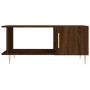 Mesa de centro madera contrachapada roble marrón 90x50x40 cm de vidaXL, Mesas de centro - Ref: Foro24-829483, Precio: 45,64 €...