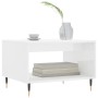 Glossy white engineered wood coffee table 60x50x40 cm by vidaXL, Coffee table - Ref: Foro24-829246, Price: 47,83 €, Discount: %