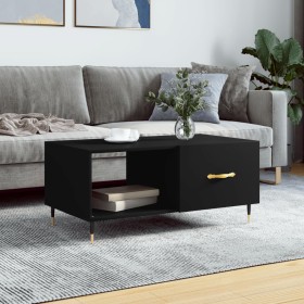 Mesa de centro madera contrachapada negro 90x50x40 cm de vidaXL, Mesas de centro - Ref: Foro24-829189, Precio: 46,14 €, Descu...