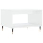 Glossy white engineered wood coffee table 60x50x40 cm by vidaXL, Coffee table - Ref: Foro24-829246, Price: 47,83 €, Discount: %