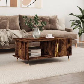 Smoked oak plywood coffee table 90x50x40 cm by vidaXL, Coffee table - Ref: Foro24-829473, Price: 46,84 €, Discount: %