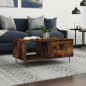 Smoked oak plywood coffee table 90x50x40 cm by vidaXL, Coffee table - Ref: Foro24-829209, Price: 44,48 €, Discount: %