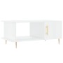 Mesa de centro madera contrachapada blanco brillo 90x50x40 cm de vidaXL, Mesas de centro - Ref: Foro24-829478, Precio: 47,19 ...