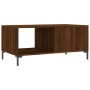 Mesa de centro madera contrachapada roble marrón 90x50x40 cm de vidaXL, Mesas de centro - Ref: Foro24-829219, Precio: 46,46 €...