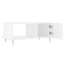 Mesa de centro madera contrachapada blanco brillo 90x50x40 cm de vidaXL, Mesas de centro - Ref: Foro24-829478, Precio: 47,19 ...