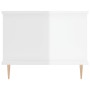 Mesa de centro madera contrachapada blanco brillo 90x50x40 cm de vidaXL, Mesas de centro - Ref: Foro24-829478, Precio: 47,19 ...