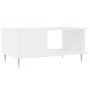 Mesa de centro madera contrachapada blanco brillo 90x50x40 cm de vidaXL, Mesas de centro - Ref: Foro24-829478, Precio: 47,19 ...