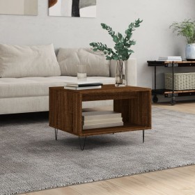 Oak brown engineered wood coffee table 60x50x40 cm by vidaXL, Coffee table - Ref: Foro24-829259, Price: 31,99 €, Discount: %