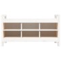 Hall bench solid white pine wood 110x40x60 cm by vidaXL, Benches for halls and storage - Ref: Foro24-821790, Price: 107,67 €,...