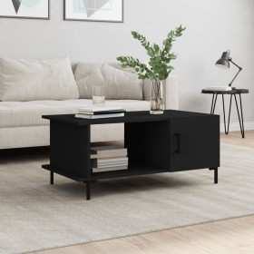 Black plywood coffee table 90x50x40 cm by vidaXL, Coffee table - Ref: Foro24-829493, Price: 45,99 €, Discount: %