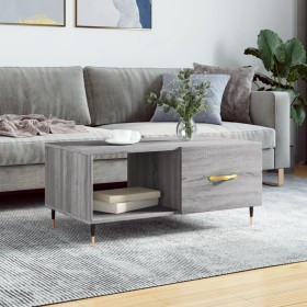 Mesa de centro madera contrachapada gris Sonoma 90x50x40 cm de vidaXL, Mesas de centro - Ref: Foro24-829194, Precio: 46,21 €,...