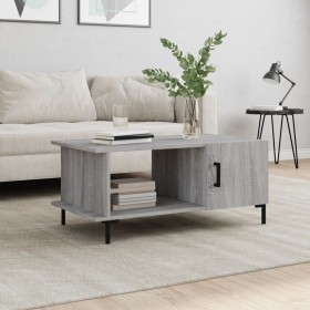 Sonoma gray plywood coffee table 90x50x40 cm by vidaXL, Coffee table - Ref: Foro24-829498, Price: 48,99 €, Discount: %