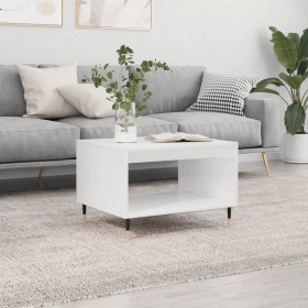 White engineered wood coffee table 60x50x40 cm by vidaXL, Coffee table - Ref: Foro24-829244, Price: 32,25 €, Discount: %