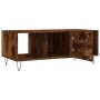 Smoked oak plywood coffee table 102x50x40 cm by vidaXL, Coffee table - Ref: Foro24-829297, Price: 44,36 €, Discount: %