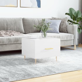 White gloss engineered wood coffee table 50x50x40 cm by vidaXL, Coffee table - Ref: Foro24-829368, Price: 41,99 €, Discount: %