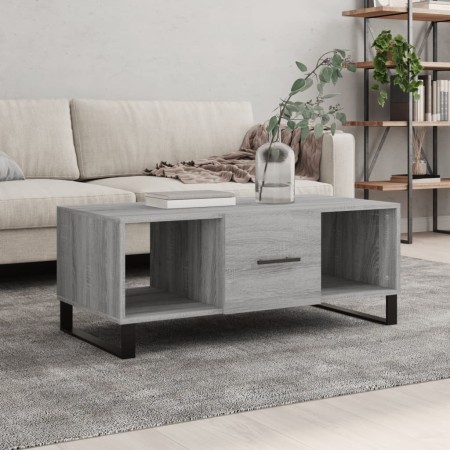 Sonoma-Couchtisch aus grauem Sperrholz, 102 x 50 x 40 cm von vidaXL, Couchtisch - Ref: Foro24-829330, Preis: 50,93 €, Rabatt: %