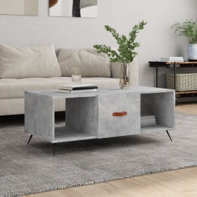 Concrete gray plywood coffee table 102x50x40 cm by vidaXL, Coffee table - Ref: Foro24-829272, Price: 47,32 €, Discount: %