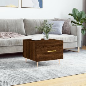 Plywood oak brown coffee table 50x50x40 cm by vidaXL, Coffee table - Ref: Foro24-829378, Price: 37,53 €, Discount: %