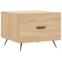 Mesa de centro madera de ingeniería roble Sonoma 50x50x40 cm de vidaXL, Mesas de centro - Ref: Foro24-829338, Precio: 37,78 €...