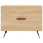 Mesa de centro madera de ingeniería roble Sonoma 50x50x40 cm de vidaXL, Mesas de centro - Ref: Foro24-829338, Precio: 37,78 €...