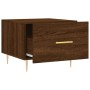 Plywood oak brown coffee table 50x50x40 cm by vidaXL, Coffee table - Ref: Foro24-829378, Price: 37,99 €, Discount: %