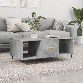 Concrete gray plywood coffee table 102x50x40 cm by vidaXL, Coffee table - Ref: Foro24-829280, Price: 47,99 €, Discount: %