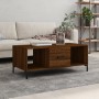 Brown oak plywood coffee table 102x50x40 cm by vidaXL, Coffee table - Ref: Foro24-829307, Price: 49,83 €, Discount: %