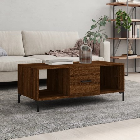 Mesa de centro madera contrachapada roble marrón 102x50x40 cm de vidaXL, Mesas de centro - Ref: Foro24-829307, Precio: 49,99 ...