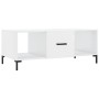 Glossy white plywood coffee table 102x50x40 cm by vidaXL, Coffee table - Ref: Foro24-829302, Price: 52,70 €, Discount: %